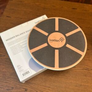 Wooden Balance Board — Accommodates up to 400 lb!